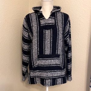 Baja Joe Black and White "Drug Rug" Hoodie